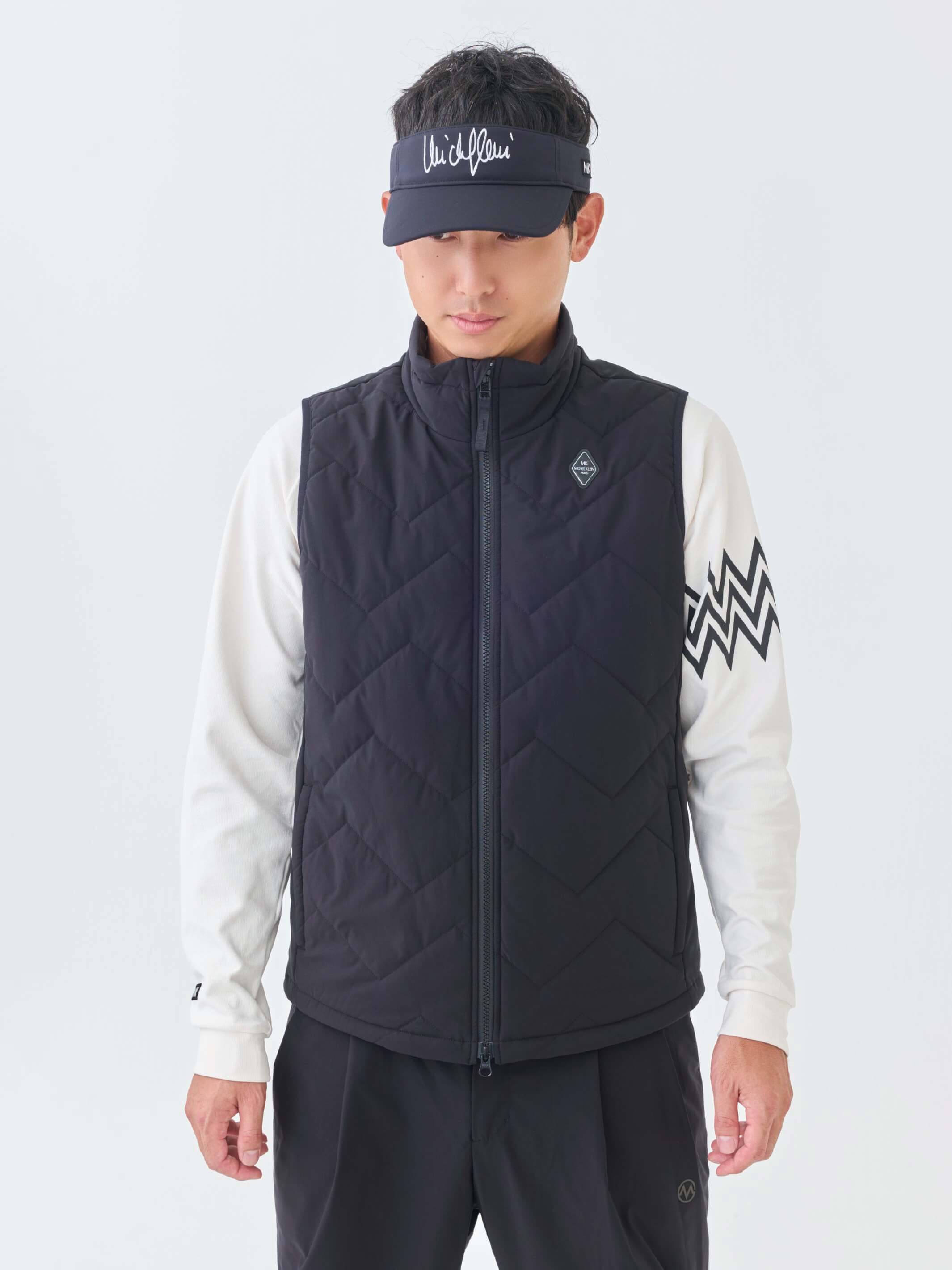 撥水ストレッチキルトフーディーベスト – MK MICHEL KLEIN GOLF