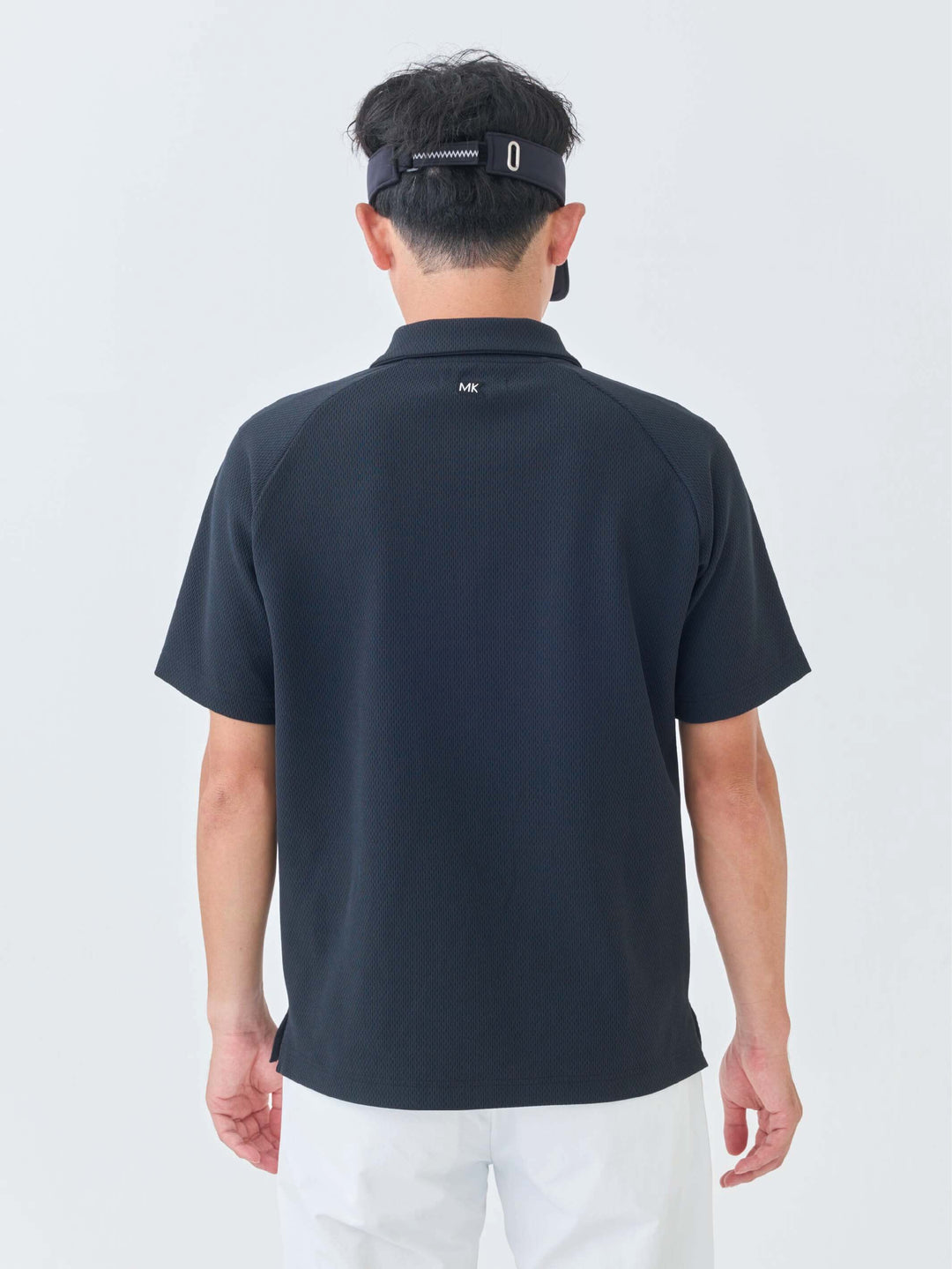 エアリーストレッチハーフジップポロ