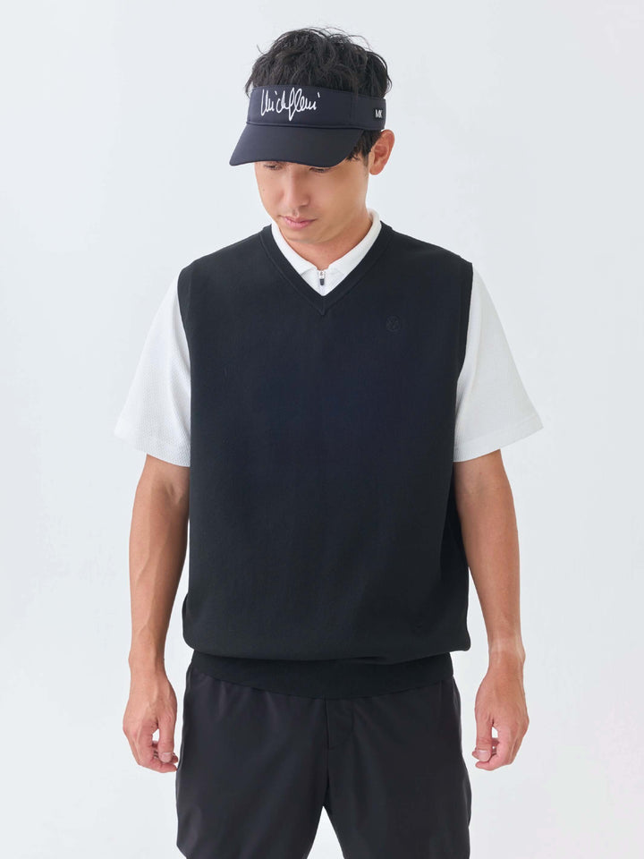 ストレッチニットWジャガードベスト