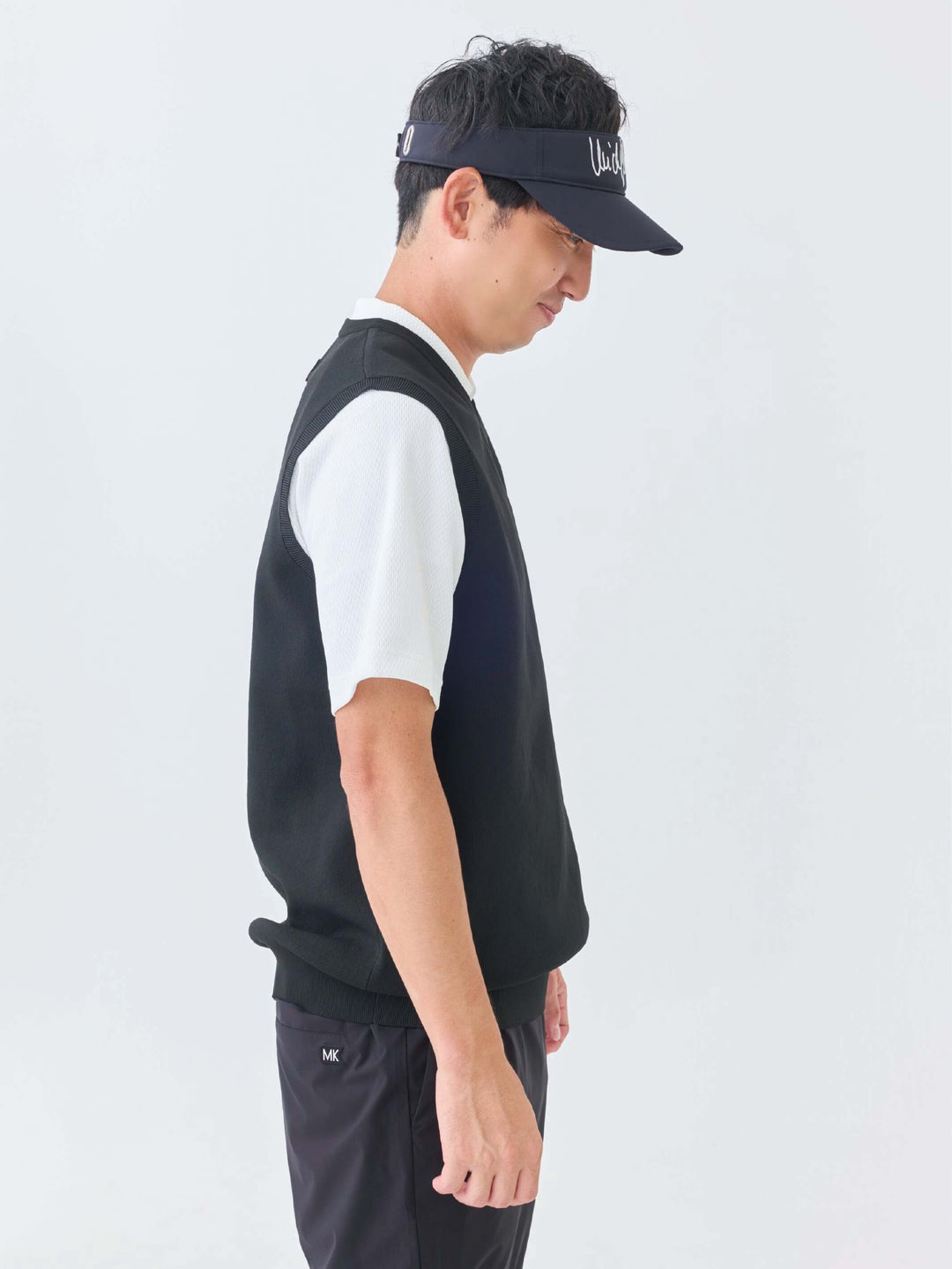 ストレッチニットWジャガードベスト