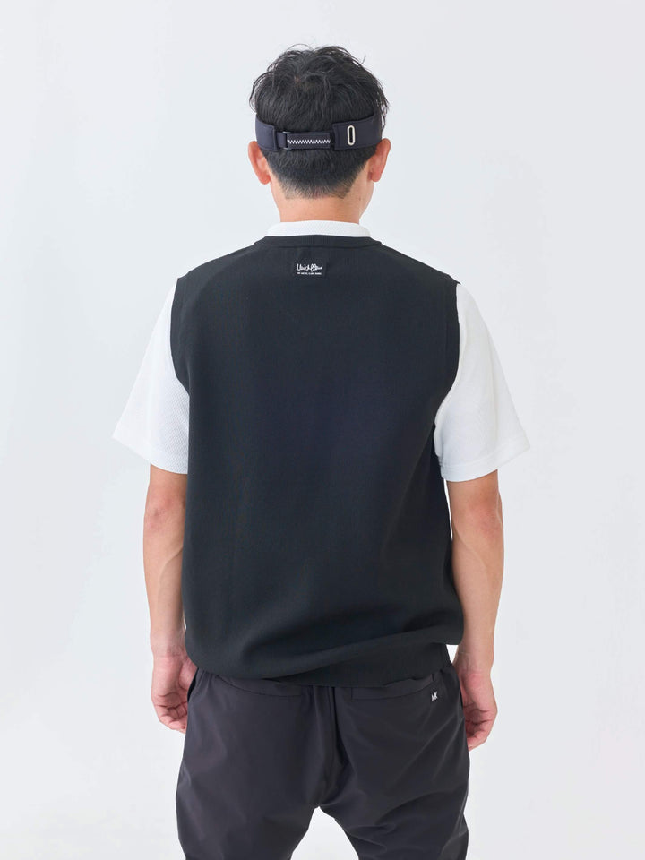 ストレッチニットWジャガードベスト