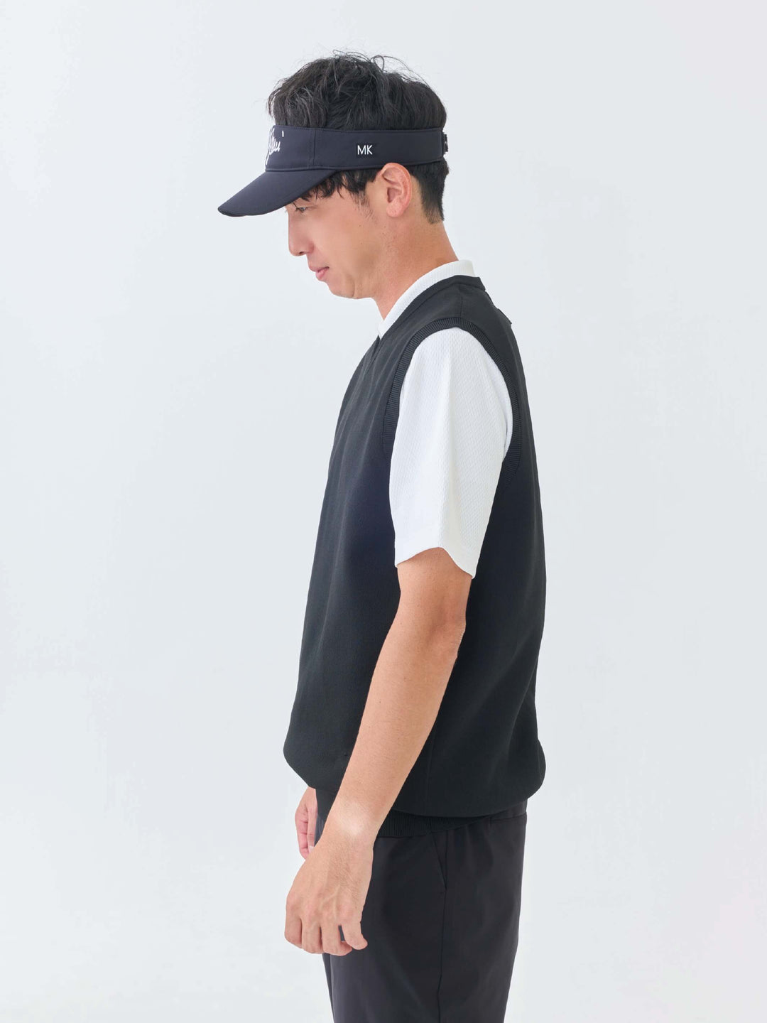 ストレッチニットWジャガードベスト