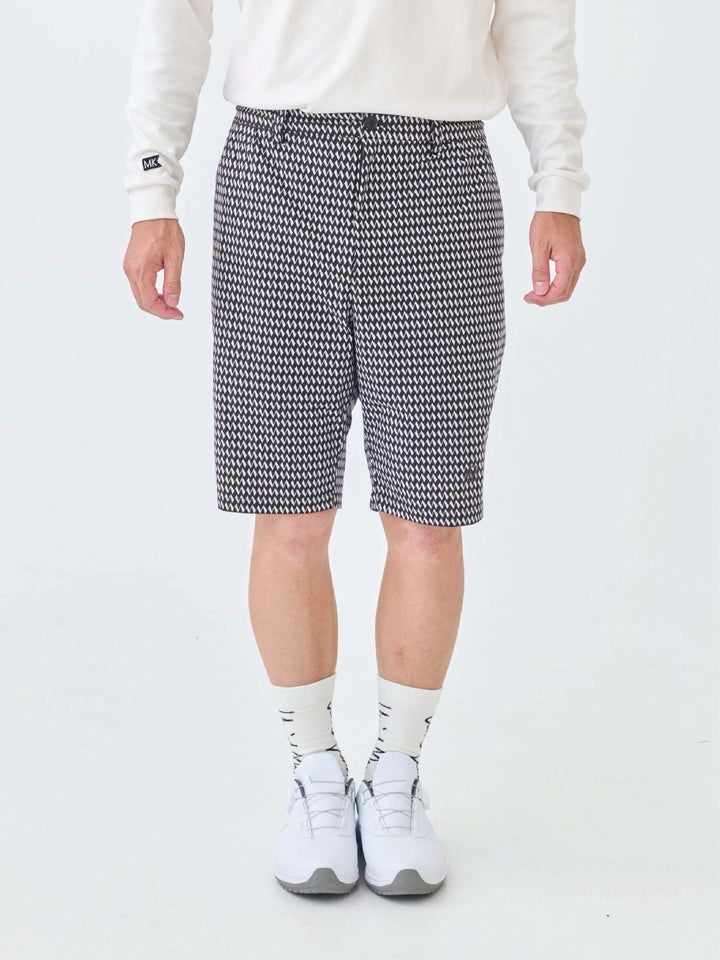 撥水ストレッチハーフタックパンツ