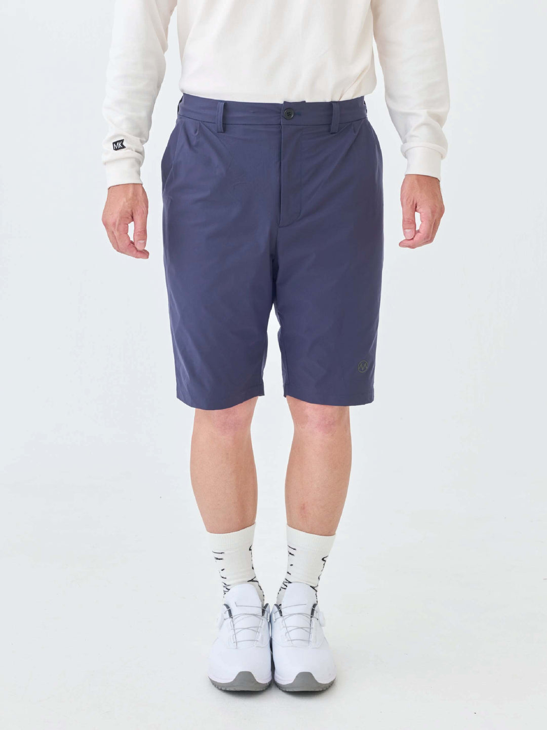 撥水ストレッチハーフタックパンツ