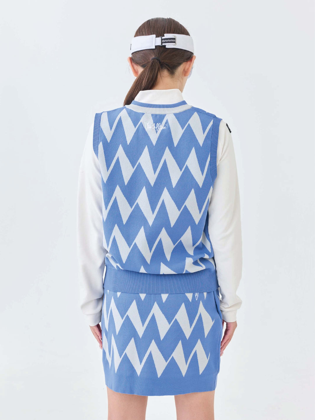 ストレッチニットWジャガードベスト