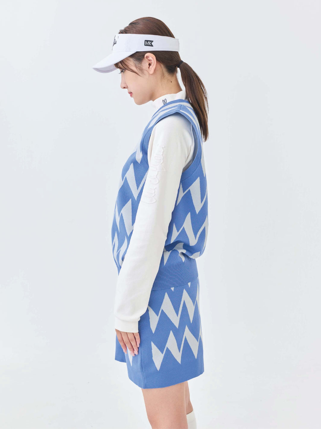 ストレッチニットWジャガードベスト