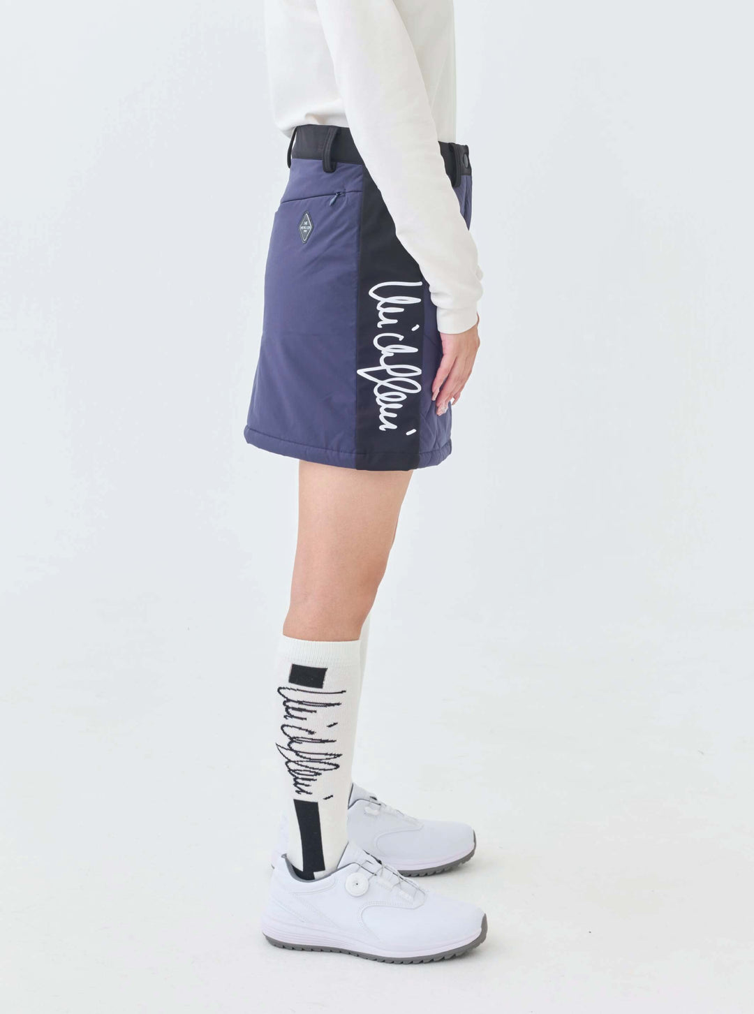 撥水ストレッチキルトスカート