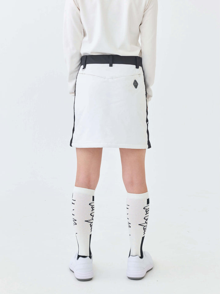 撥水ストレッチキルトスカート