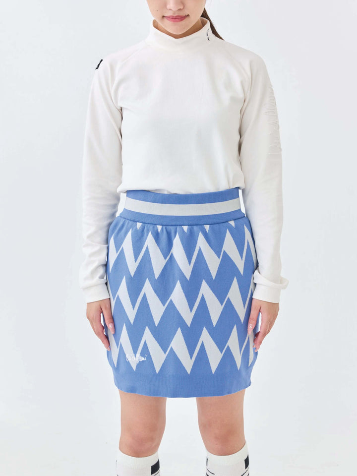 ストレッチニットWジャガードスカート