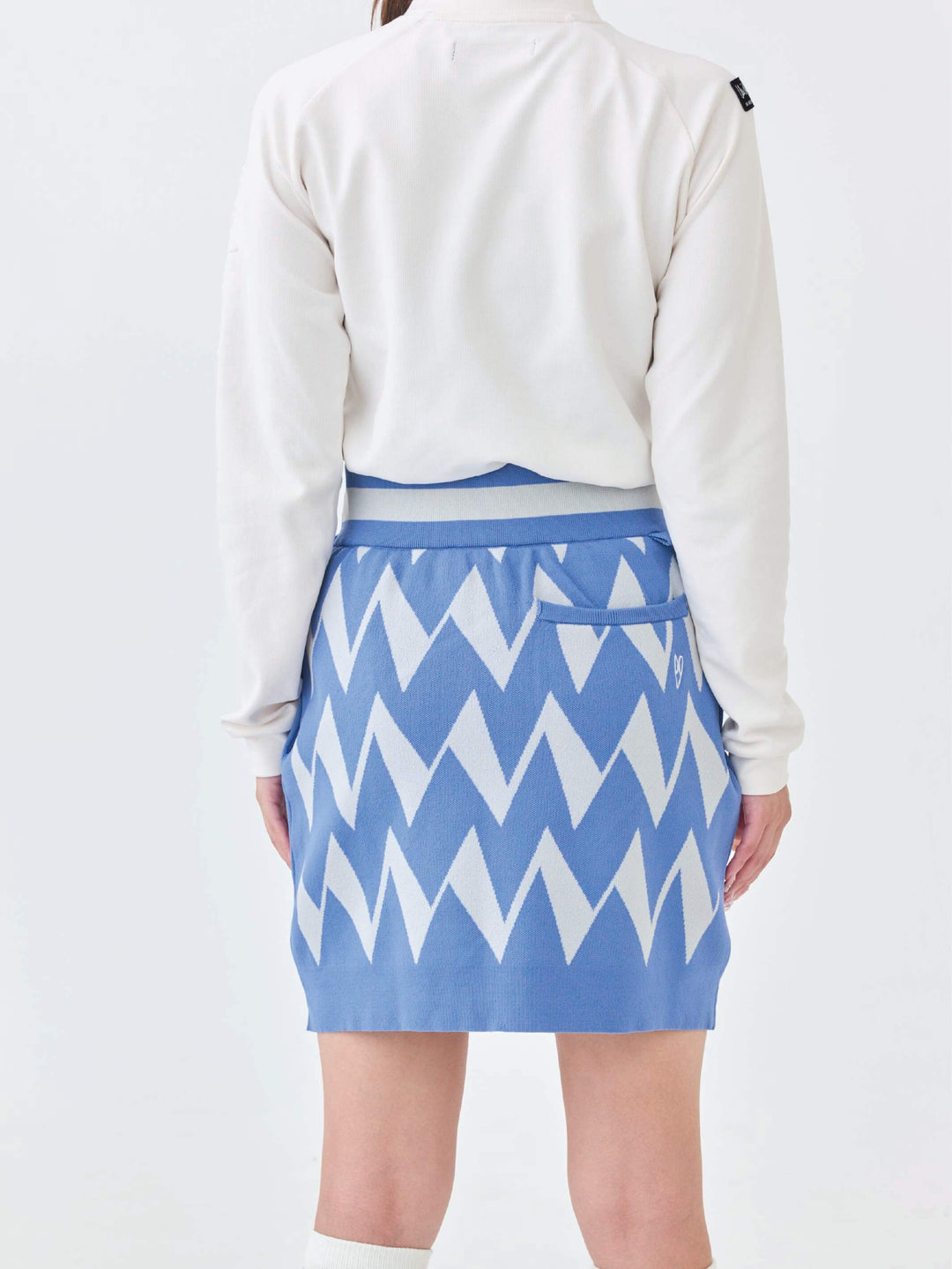 ストレッチニットWジャガードスカート