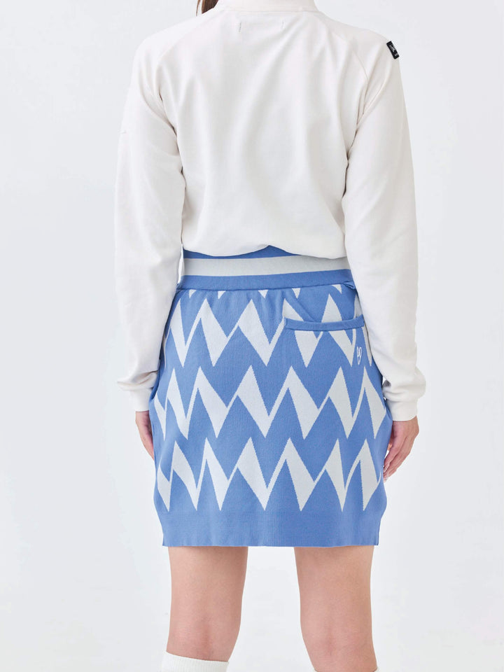 ストレッチニットWジャガードスカート