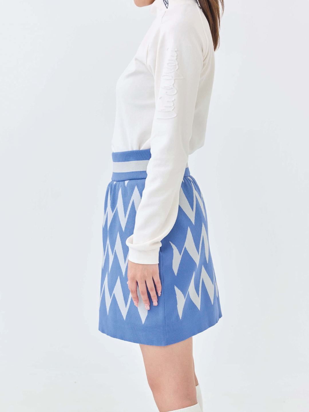 ストレッチニットWジャガードスカート