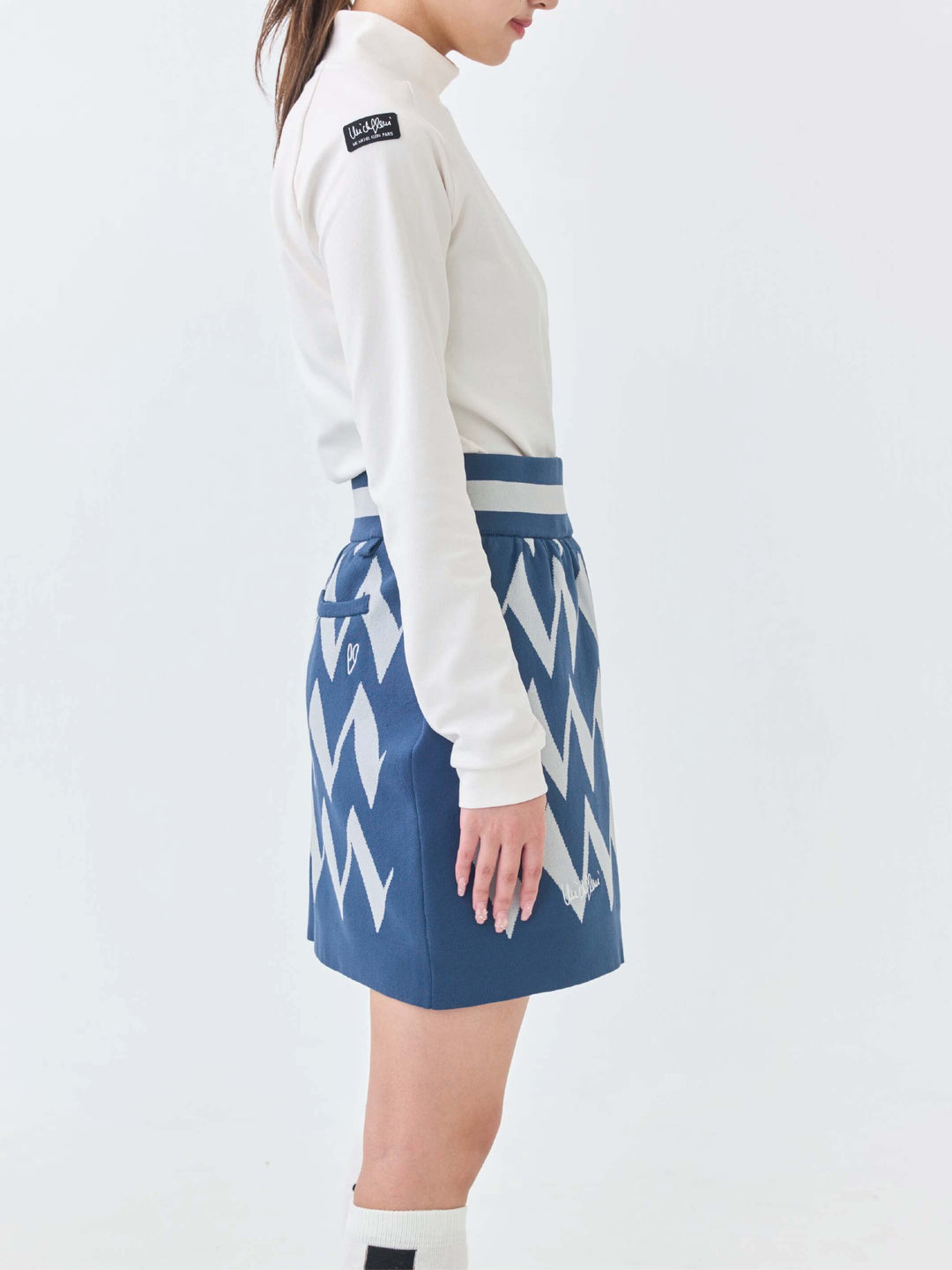 ストレッチニットWジャガードスカート