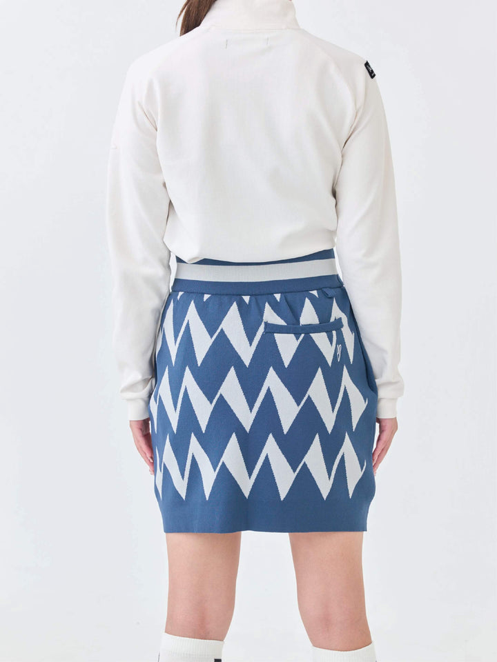 ストレッチニットWジャガードスカート