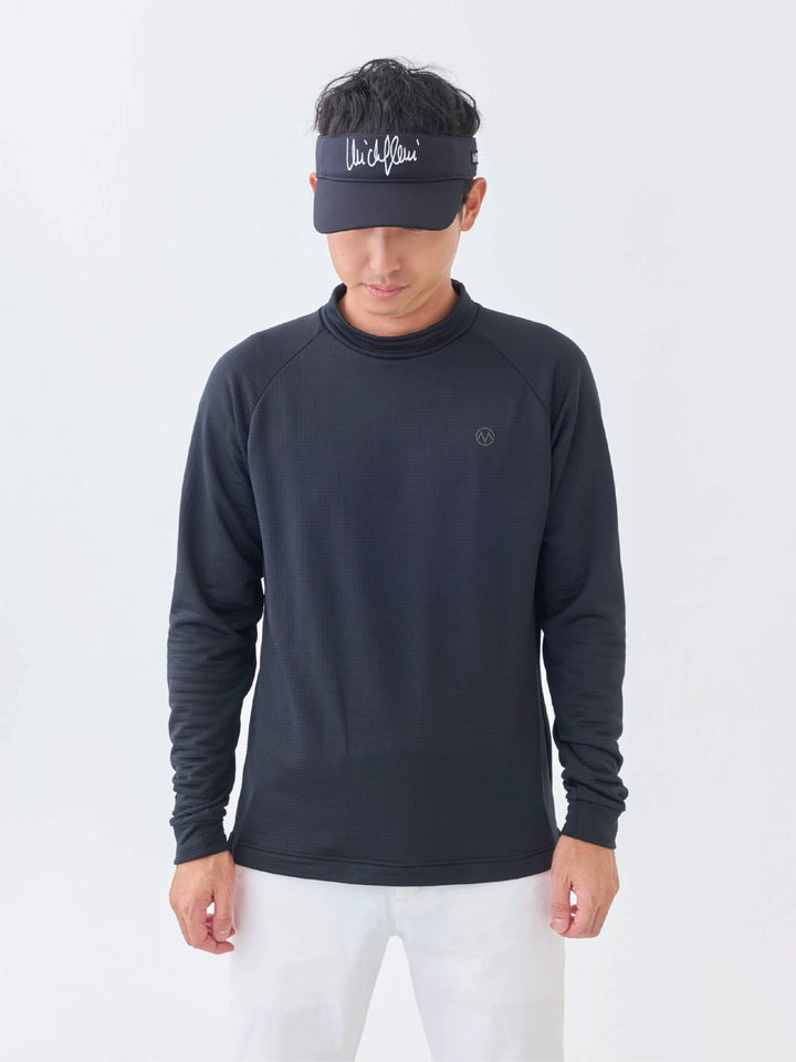 グリットフリースモックネック