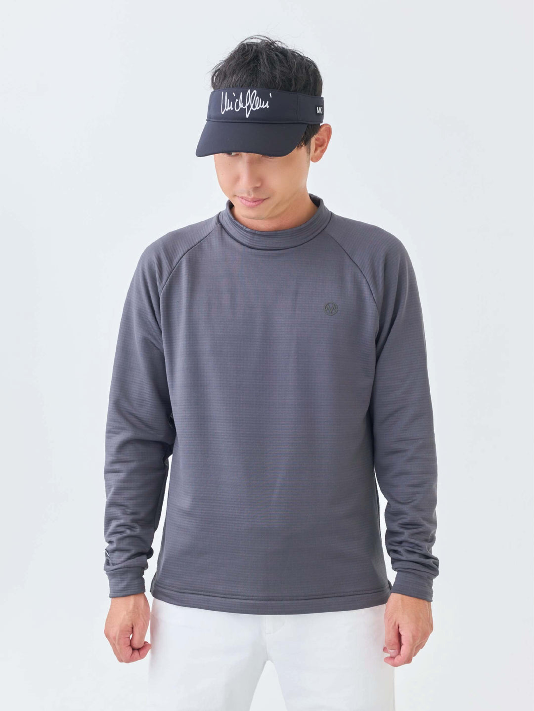 グリットフリースモックネック