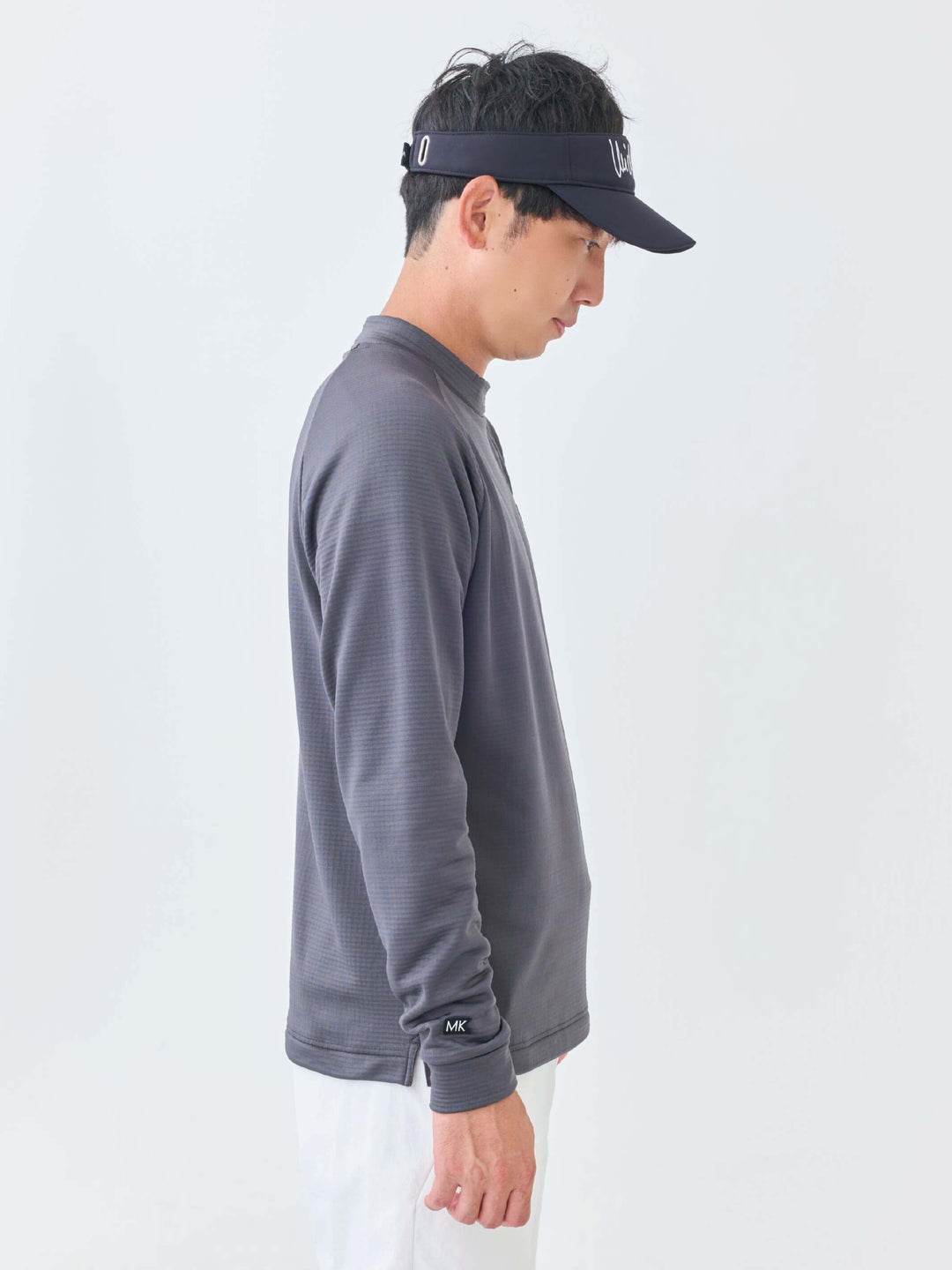 グリットフリースモックネック