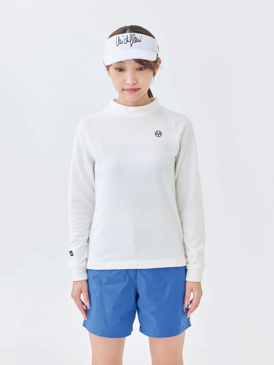 グリットフリースモックネック