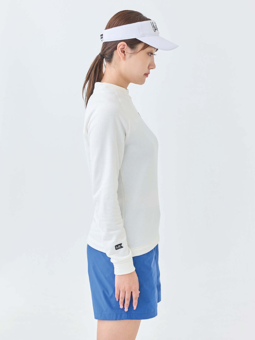 グリットフリースモックネック