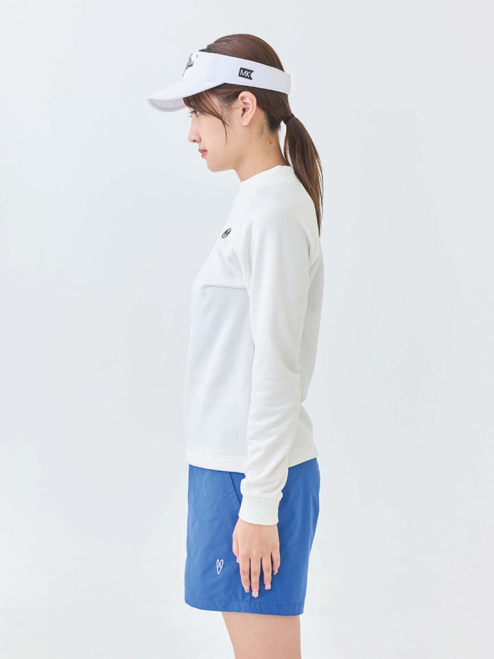 グリットフリースモックネック