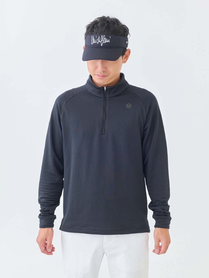 グリットフリースハーフジップ