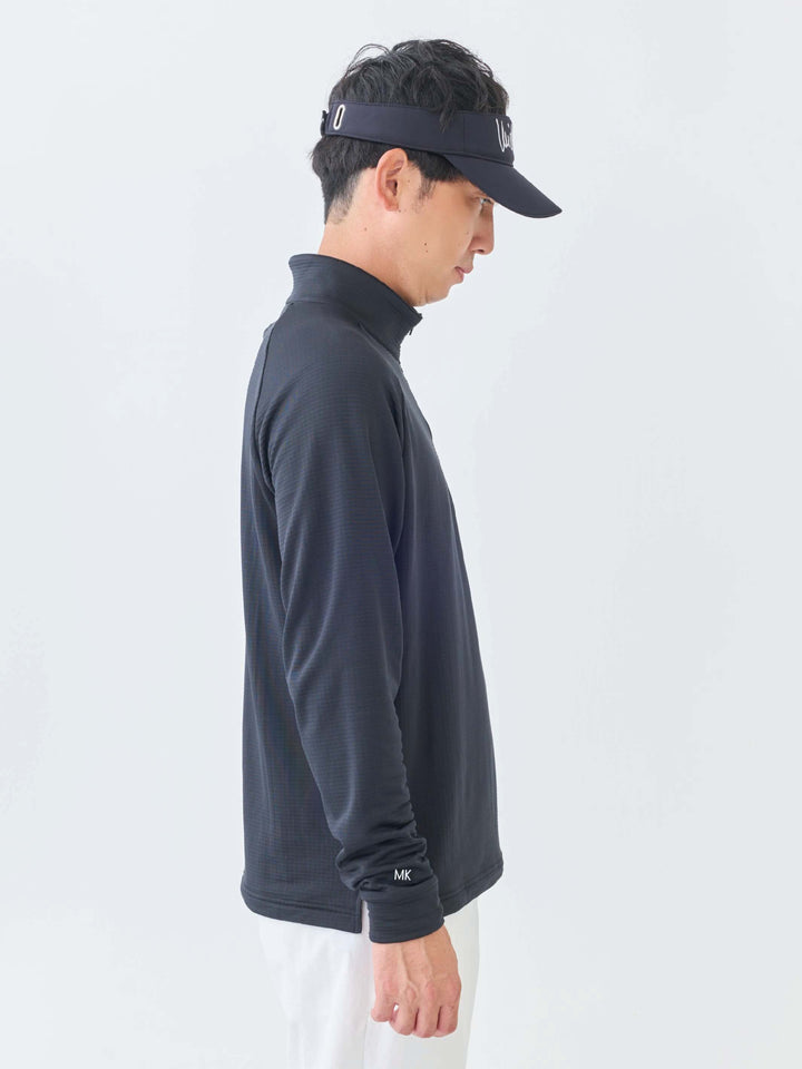 グリットフリースハーフジップ