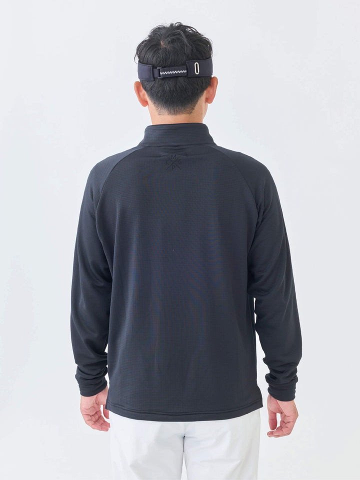 グリットフリースハーフジップ