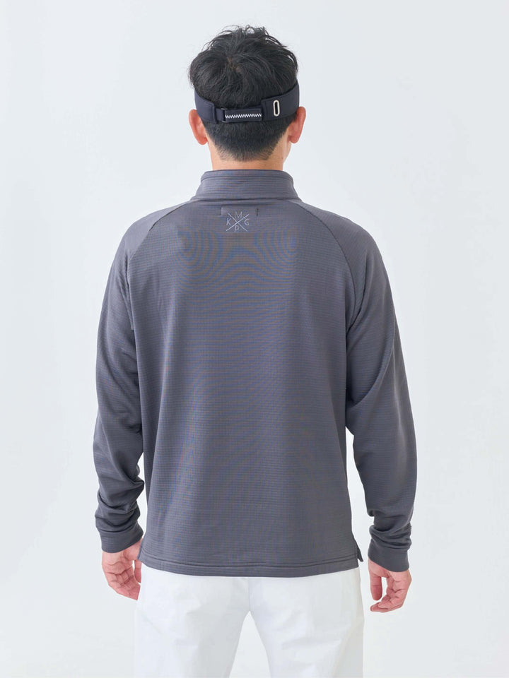 グリットフリースハーフジップ