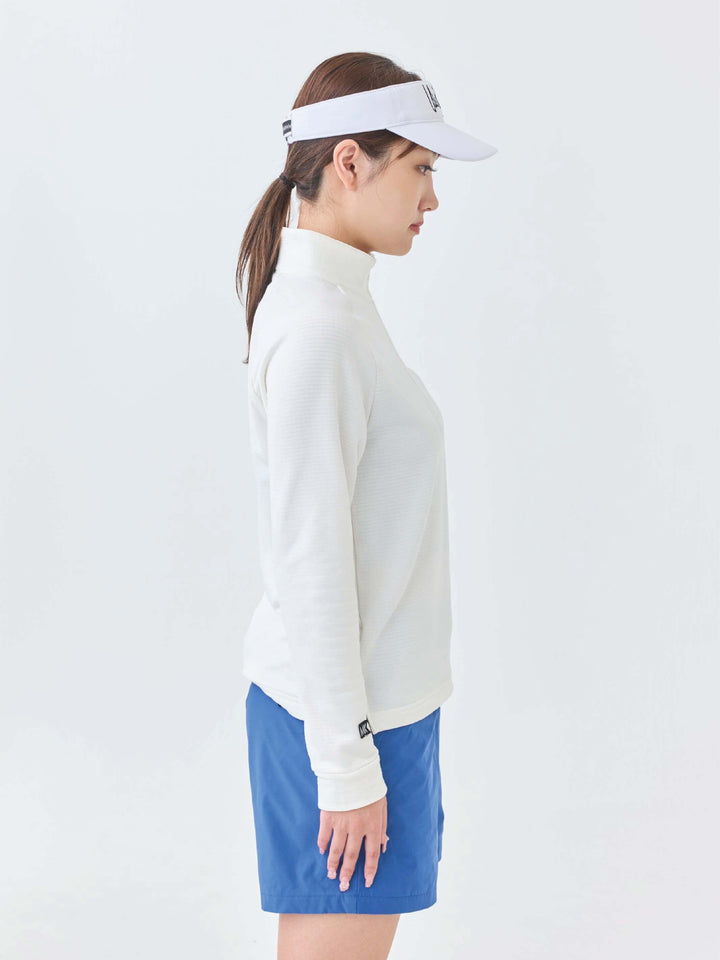 グリットフリースハーフジップ