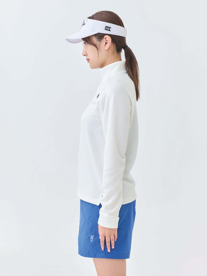 グリットフリースハーフジップ