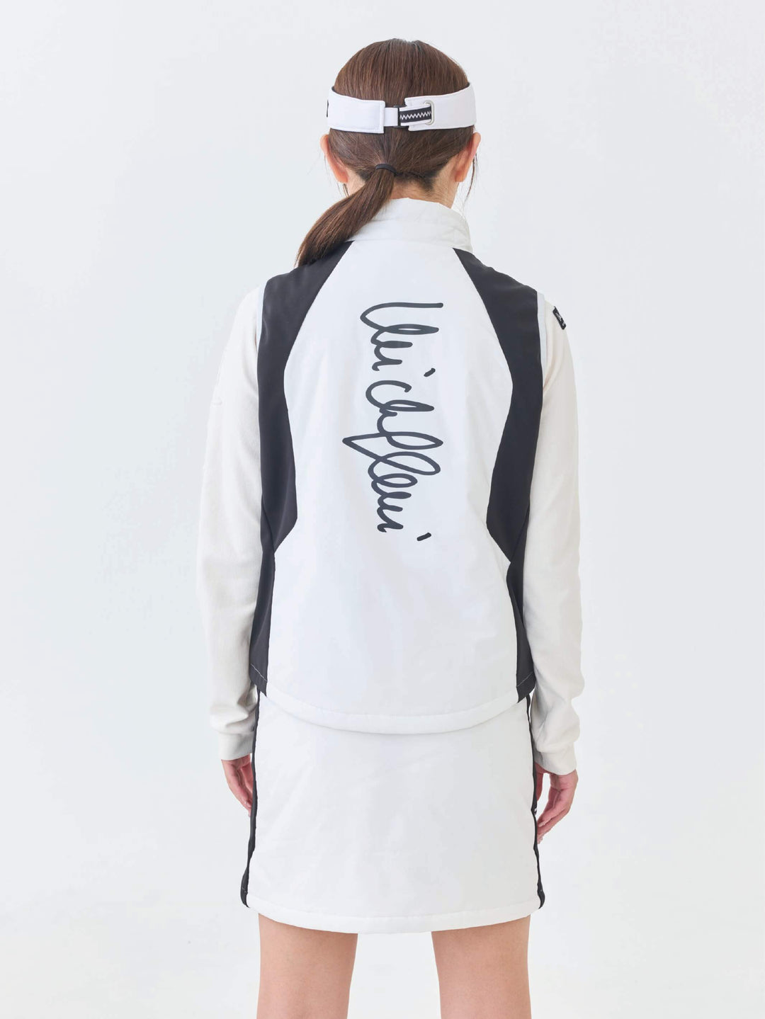 撥水ストレッチキルトフーディーベスト