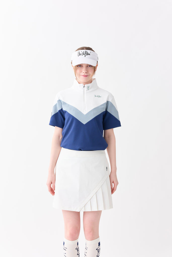 COOL MAXバイカラー半袖ハーフジップポロ – MK MICHEL KLEIN GOLF
